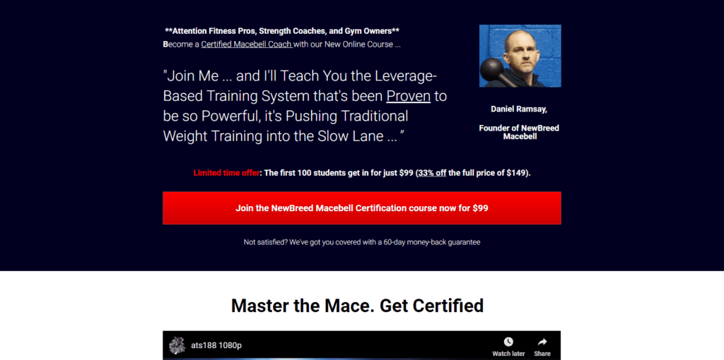 Steel Mace Online Courses for Personal Trainers Steel Mace Warrior